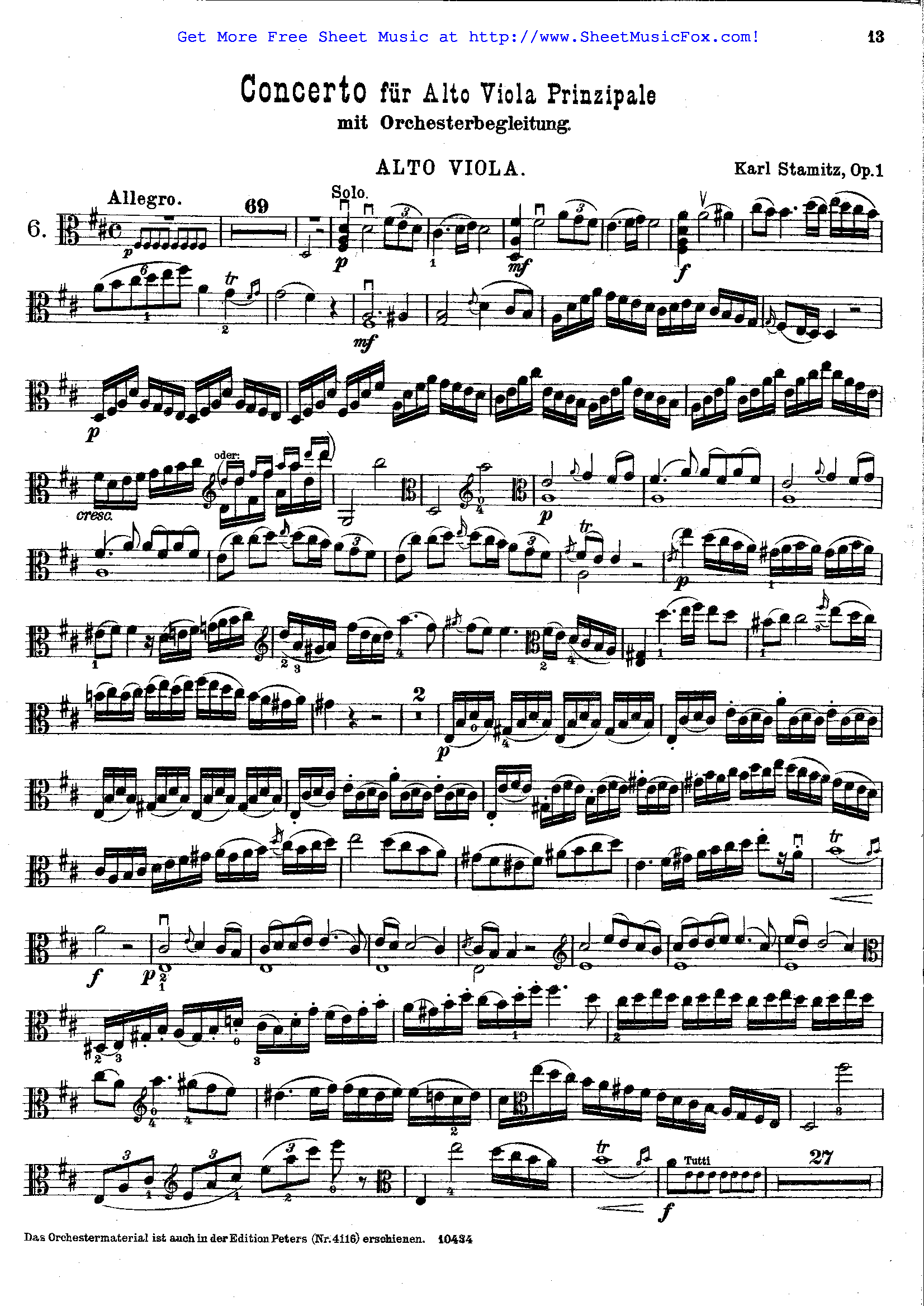 Stamitz Flute Concerto G Major Pdf
