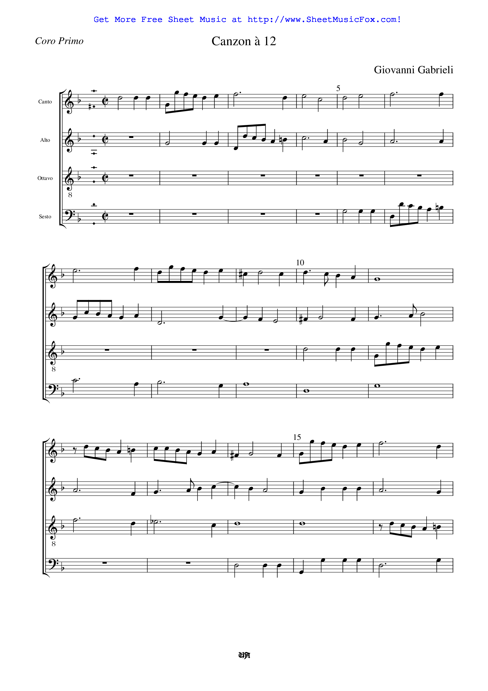 Giovanni Gabrieli Sonata Pian E Forte Pdf