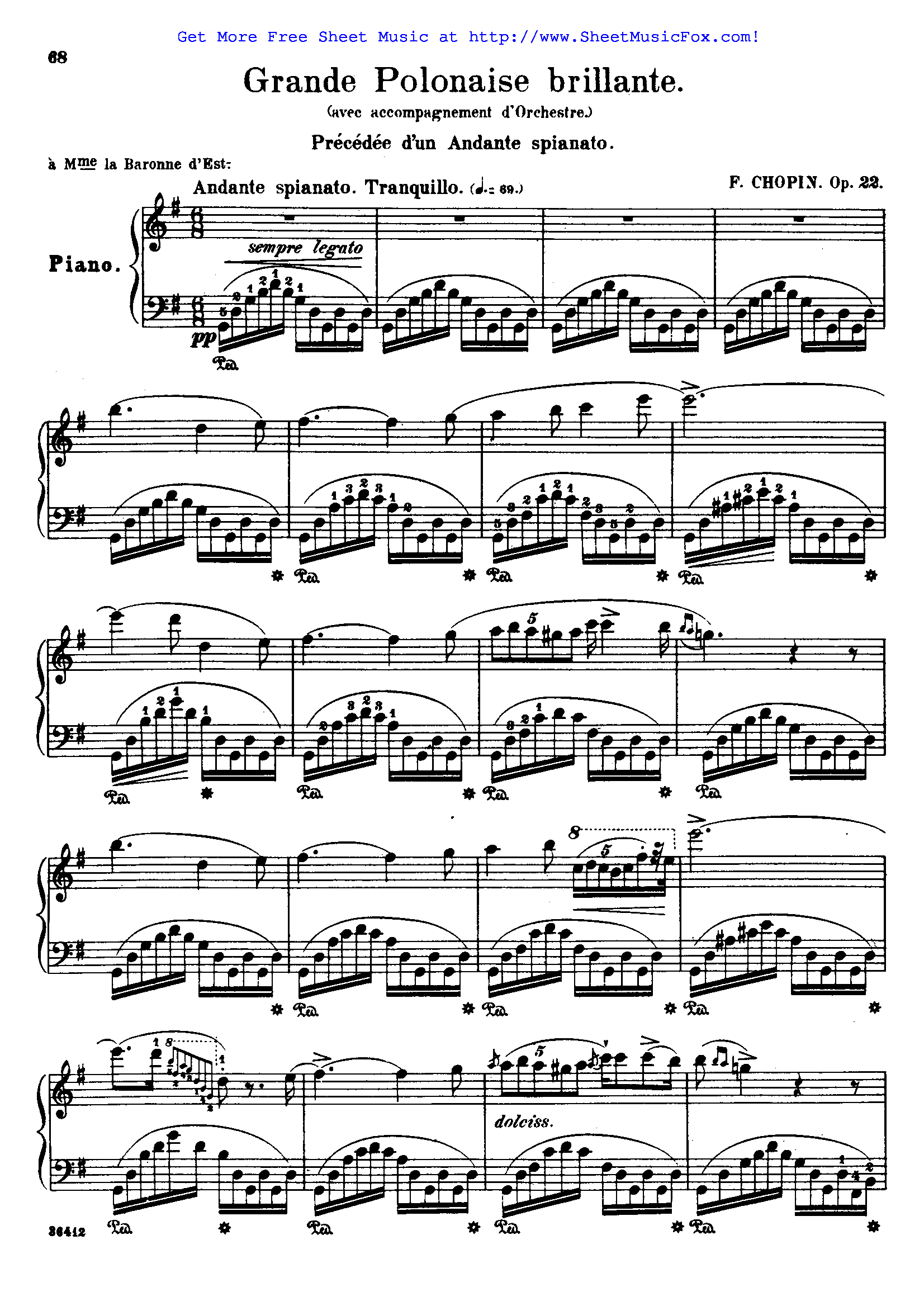 Boehm Grand Polonaise Flute Pdfl